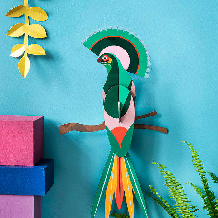 Bird of Paradise Wall Art -Gili, Recycled Paper, Designed in the Netherlands by Studio Roof, Songbird Australia